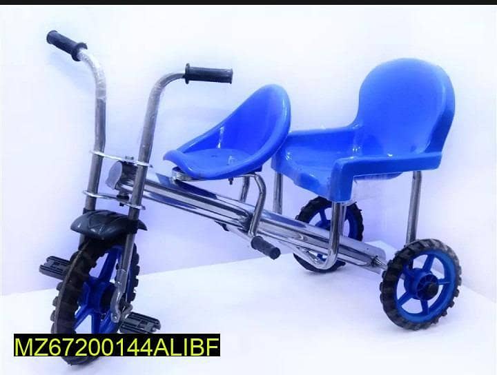 Kids Double seat Tricycle (FREE HOME DELIVERY ALL OVER THE PAKISTAN) 0