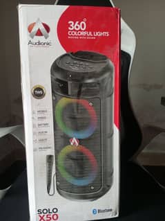 Audonic Solo x 50 BT Speakers with RGB lights 360°