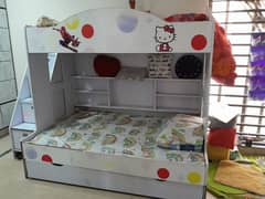 bunker bed for kids with 3 sleeper and matress