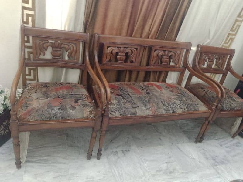 4seater sheesham wood sofa 8