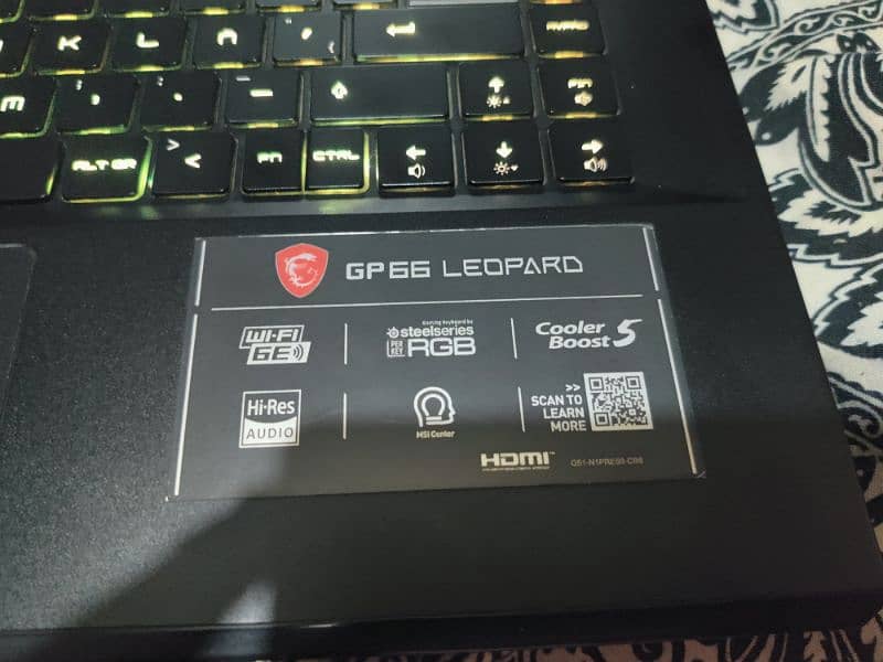 Msi Gaming Laptop Leopard GP66 5