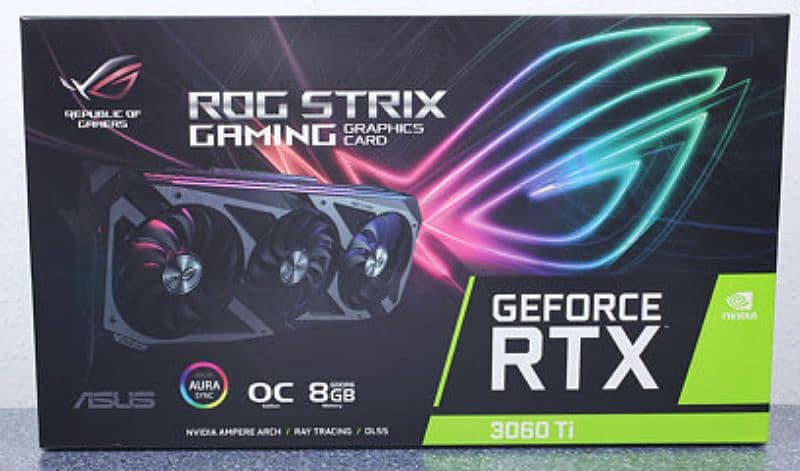 ASUS Rog Strix 3060ti Graphics Card 10/10 0