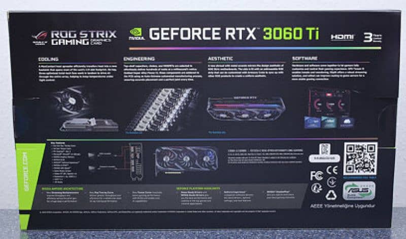 ASUS Rog Strix 3060ti Graphics Card 10/10 4