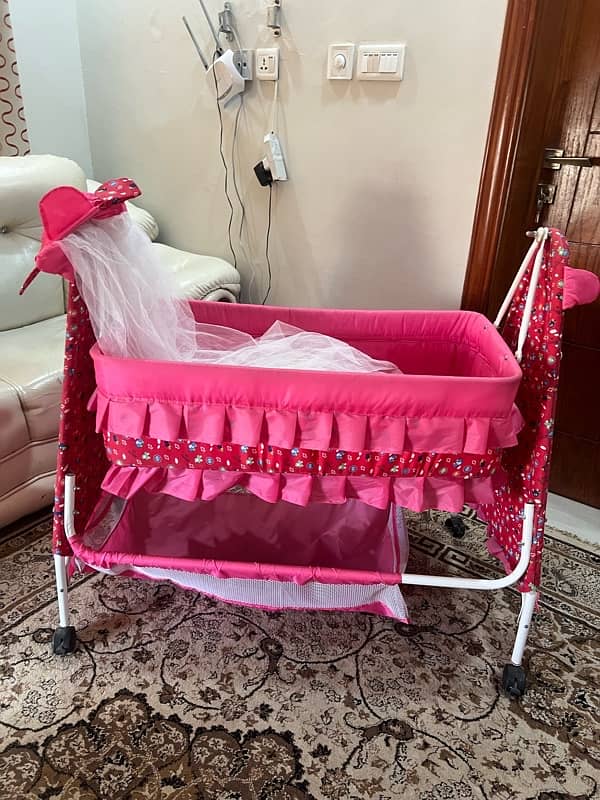 Baby cot, Baby walker, car seat 1