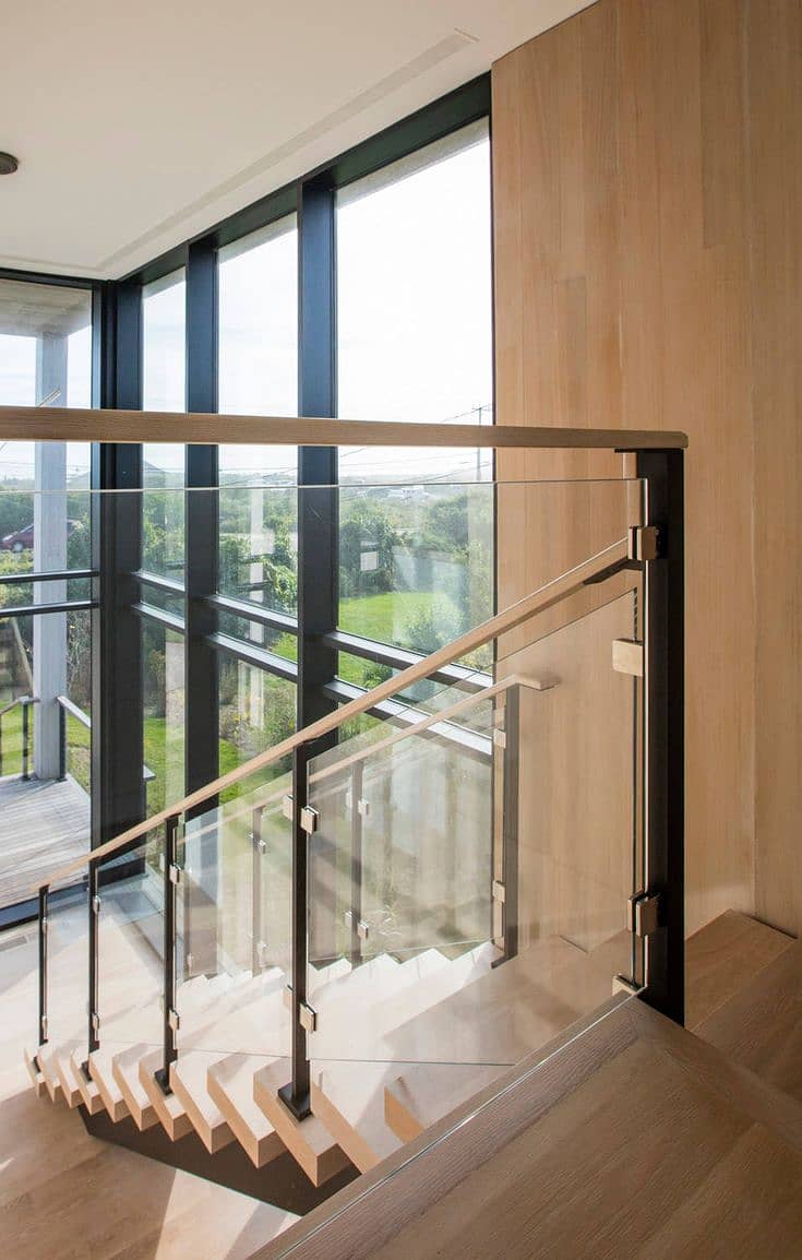 Glass railing / Modern glass railing / Balcony glass railing 10