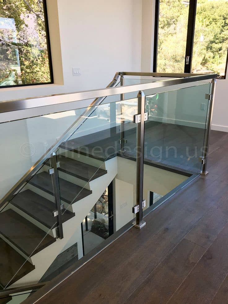 Glass railing / Modern glass railing / Balcony glass railing 14