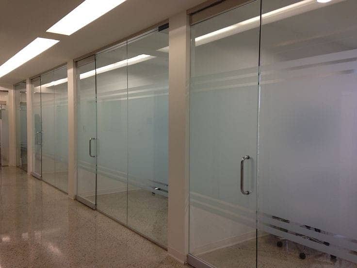 Glass office cabine/glass partition/glass work/glass office partition 2