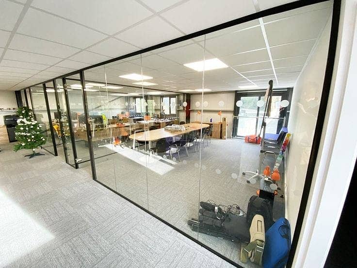 Glass office cabine/glass partition/glass work/glass office partition 9