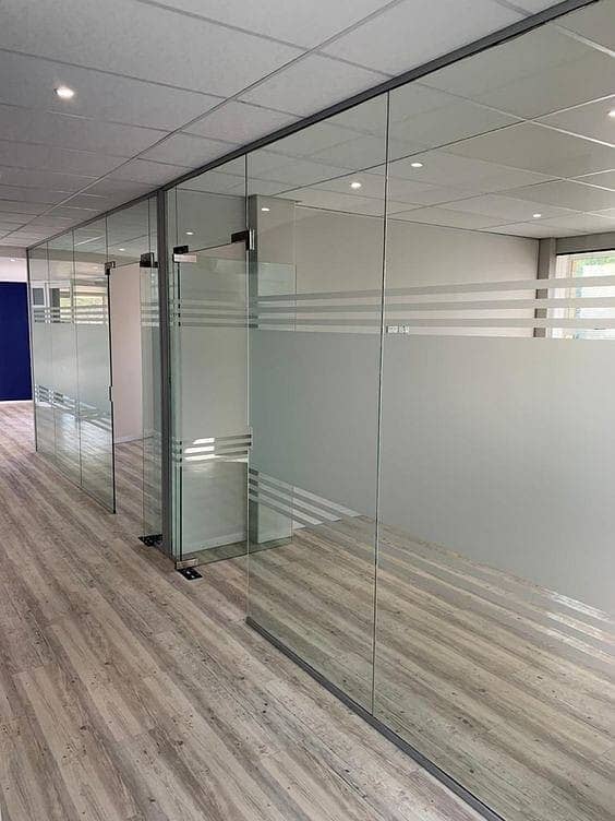 Glass office cabine/glass partition/glass work/glass office partition 11