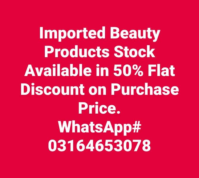 Women Beauty Products in 50% Off  (Free Home Delivery COD Available) 0