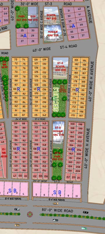 120 Sq Yads Plot with 100% Utilities 3