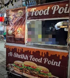 Best Food stall of steel for sale. 2.5 × 5  at sewra Chowk Multan