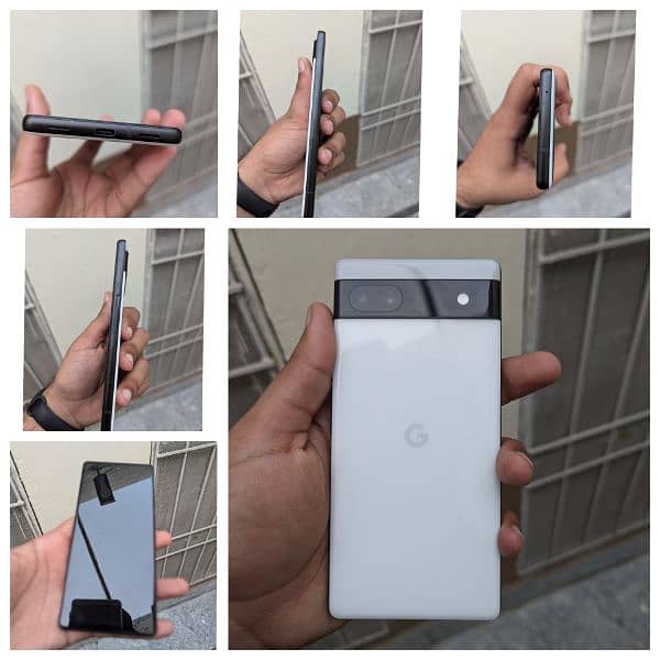 Google Pixel 6a White & Green Colour 1