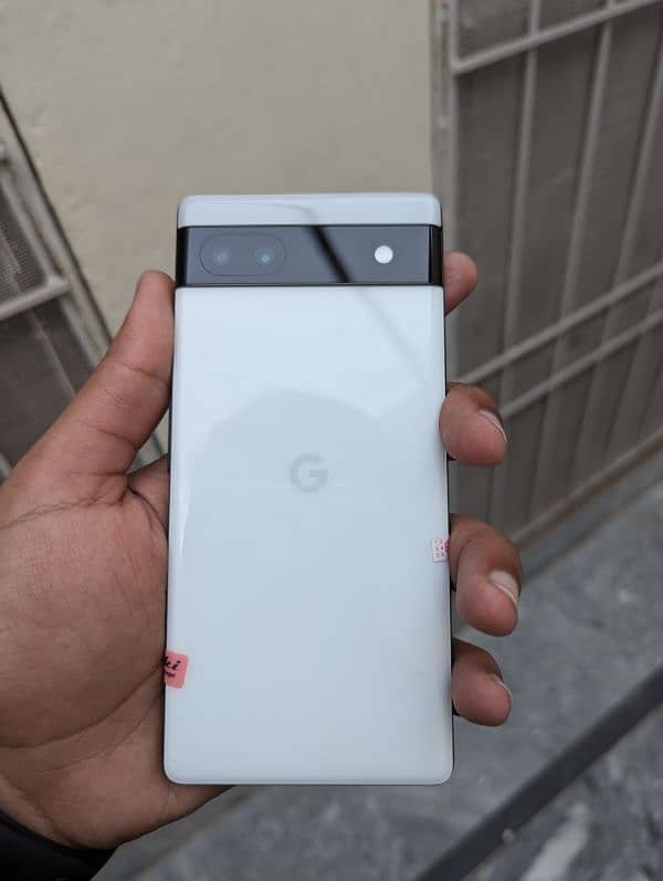 Google Pixel 6a White & Green Colour 10