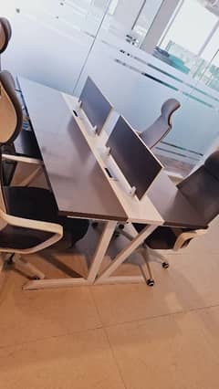 IT Workstation with Office Chairs