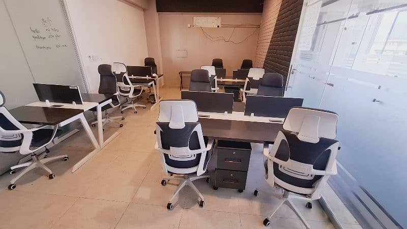 IT Workstation with Office Chairs 5