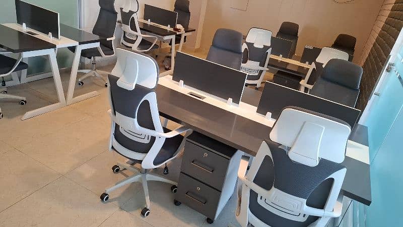 IT Workstation with Office Chairs 11