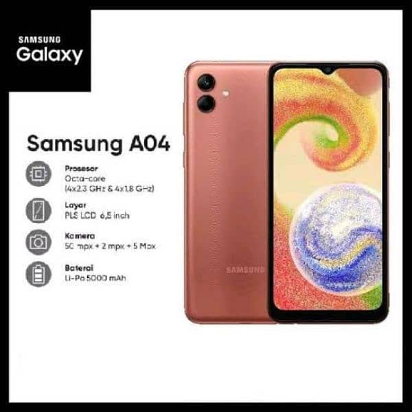 samsung A04 . complete box . 100% OK 3