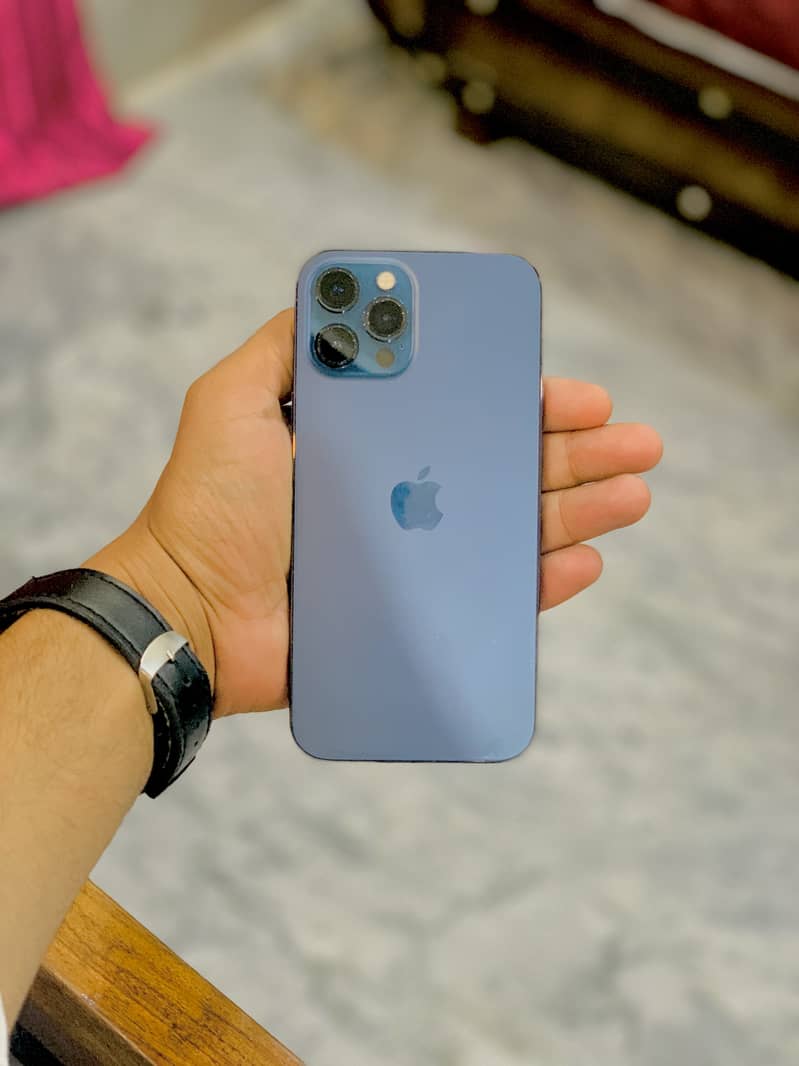 iPhone 12 pro max non pta 128 gb factory unlock blue 0