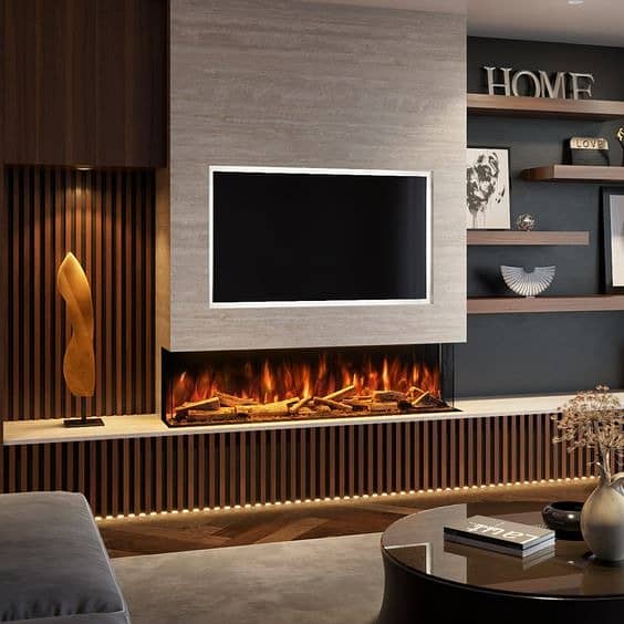 Media Wall/media wall with fire place/PVC Cabinets/home decor 0