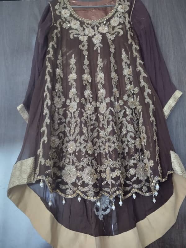 Sharara with long tail shirt( 3 piece ) 0