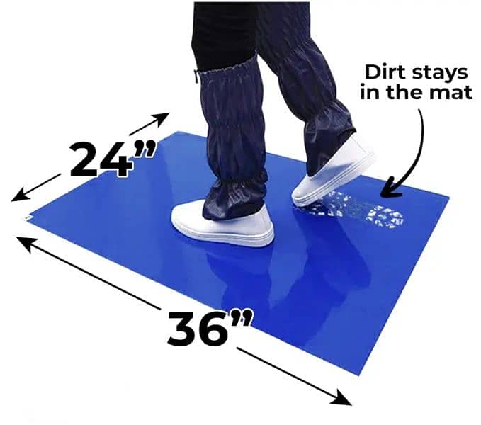 Antibacterial Floor Mat Dust-free Mat Portable Durable 6