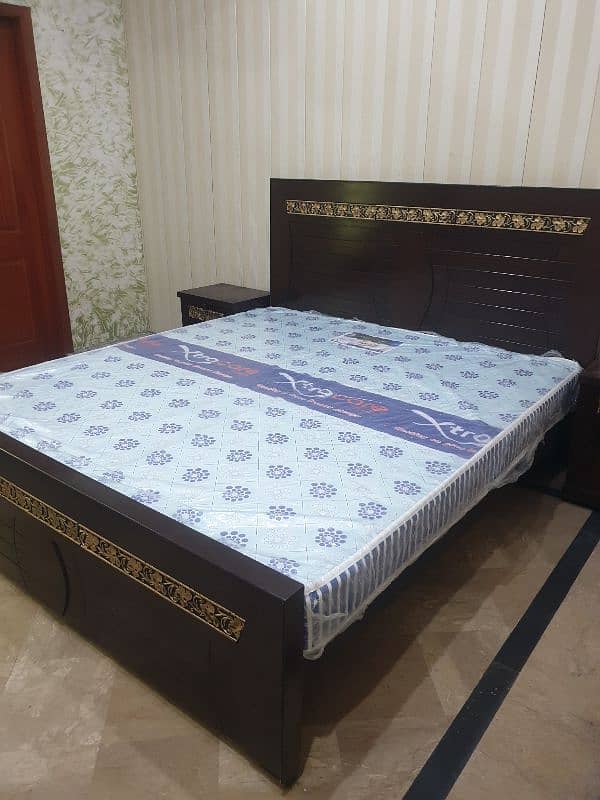 New Bed with site tables dressing and mattress 4