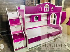 Bunk bed | Kid wooden bunker bed | Baby bed | Double bed | Triple bed