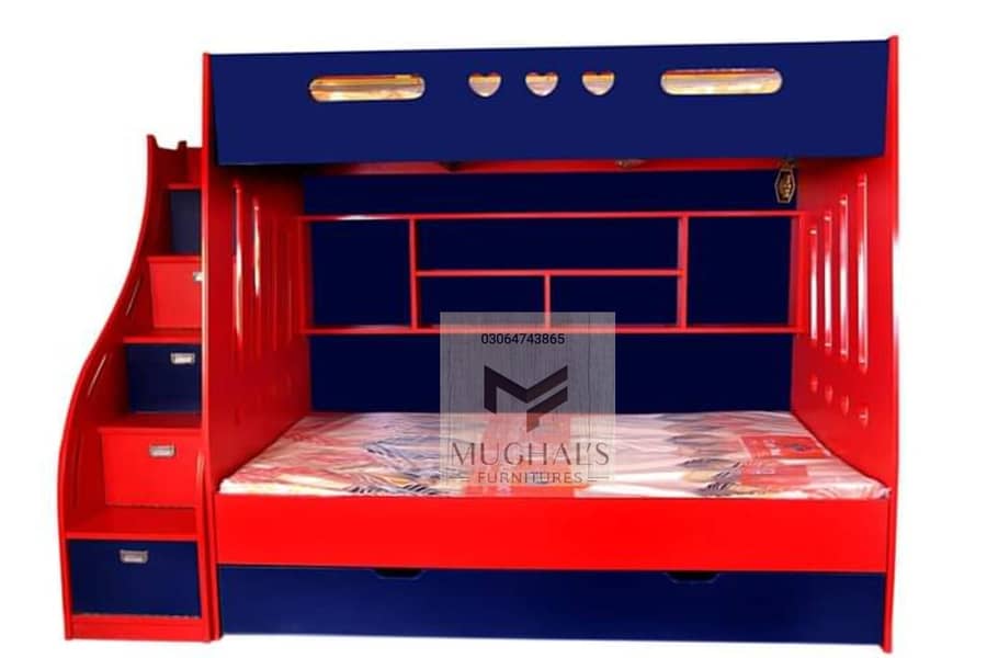 Bunk bed | Kid wooden bunker bed | Baby bed | Double bed | Triple bed 4