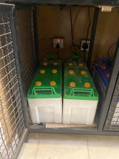 2 Batteries 175-200AH PHONIX & UPS 2KVA Apollo Inverter