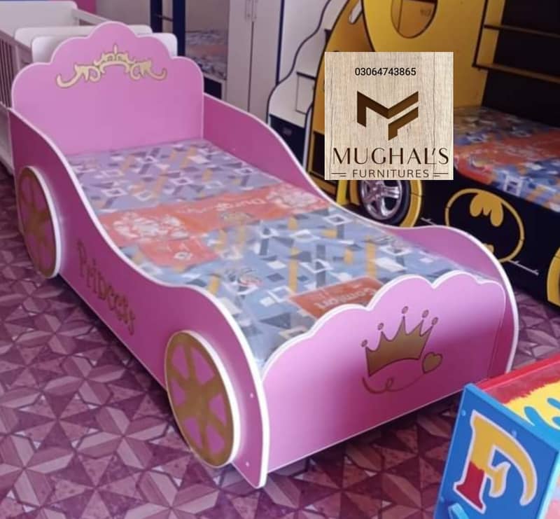 Kids bed | baby Car Bed | kids wooden bed | single bed | Double bed 1