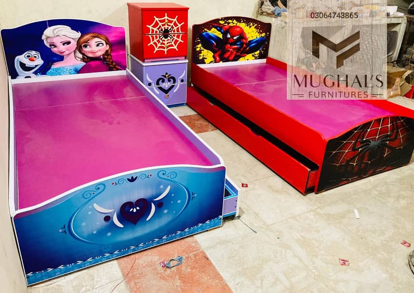 Kids bed | baby Car Bed | kids wooden bed | single bed | Double bed 5