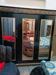 Italian style furniture with mirror work