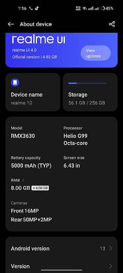 Realme 10 for sale