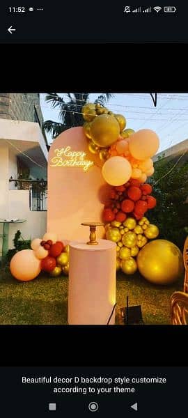 Birthday decoration / aqeeqah ceremony / event / surprise party 6