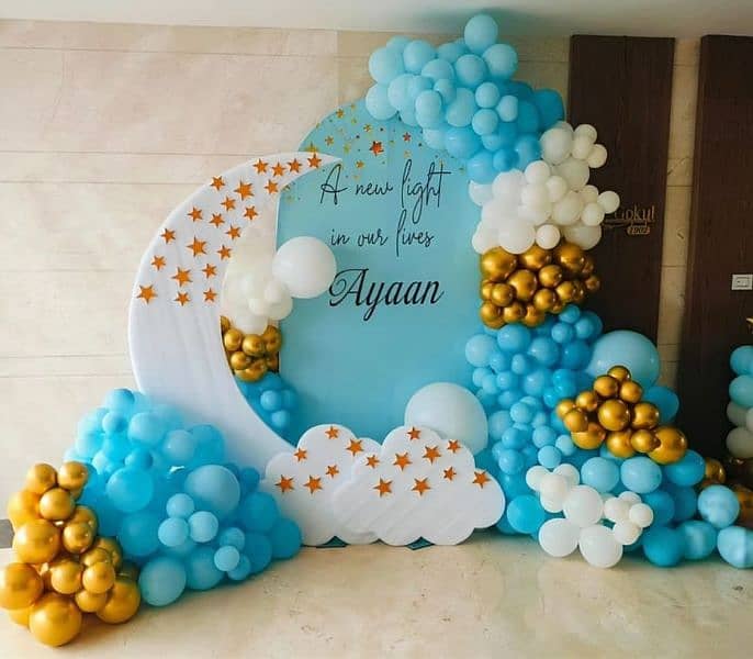 Birthday decoration / aqeeqah ceremony / event / surprise party 13