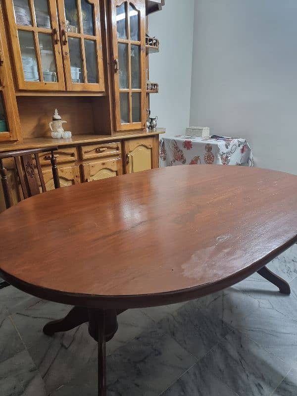 Heading: "Used Dining Table Set with 6 Chairs - Great Condition 3