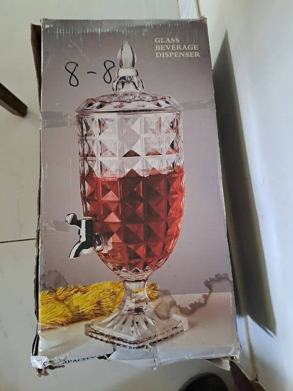 glass beverage dispenser 1