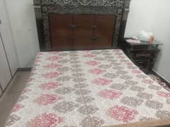 Double bed set with side tables and dressing table