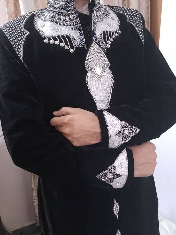 Black Velvet sherwani 1