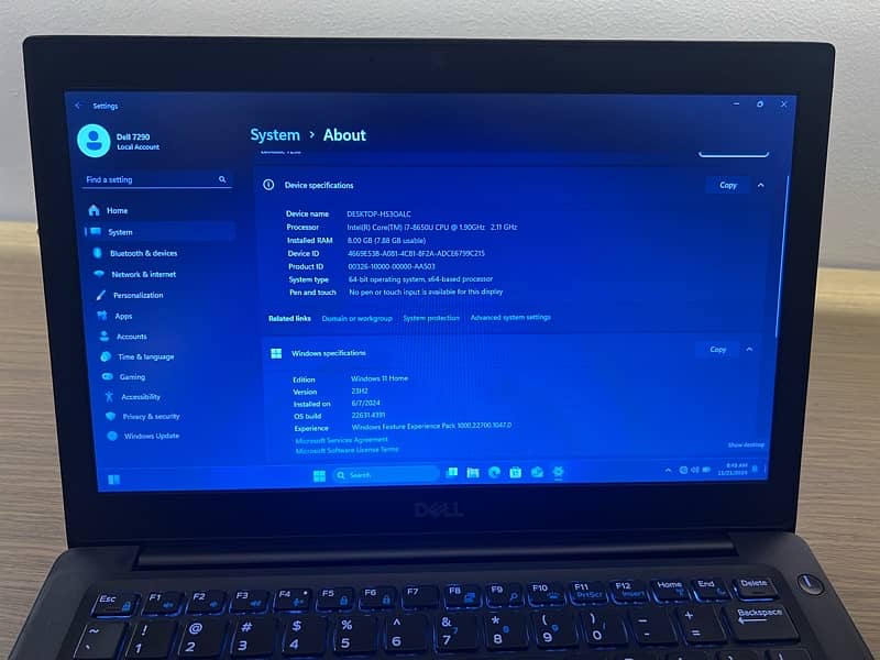 Dell Latitude 7290 i7 8th Gen 2