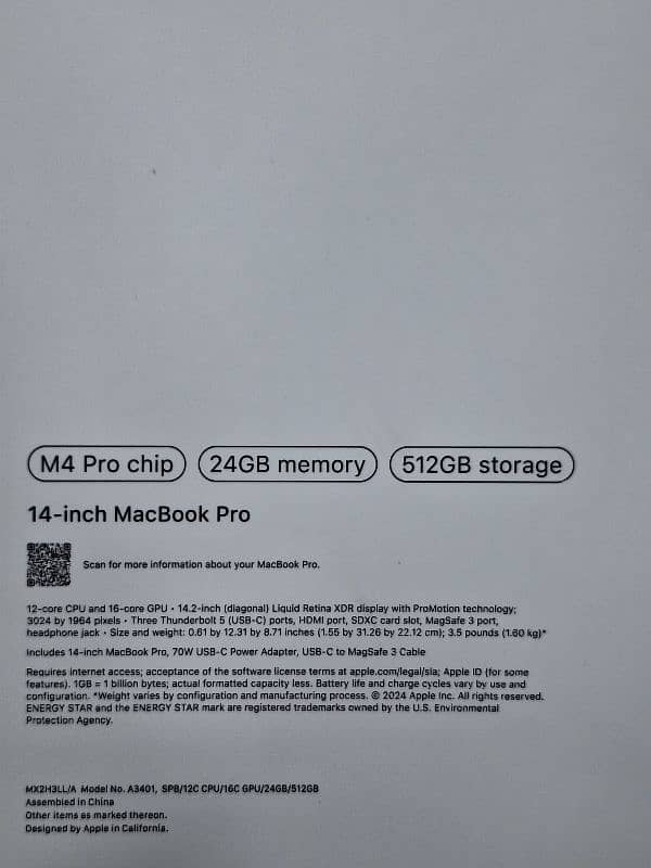 Apple MacBook Pro 2024 M4 Pro 14inch 1