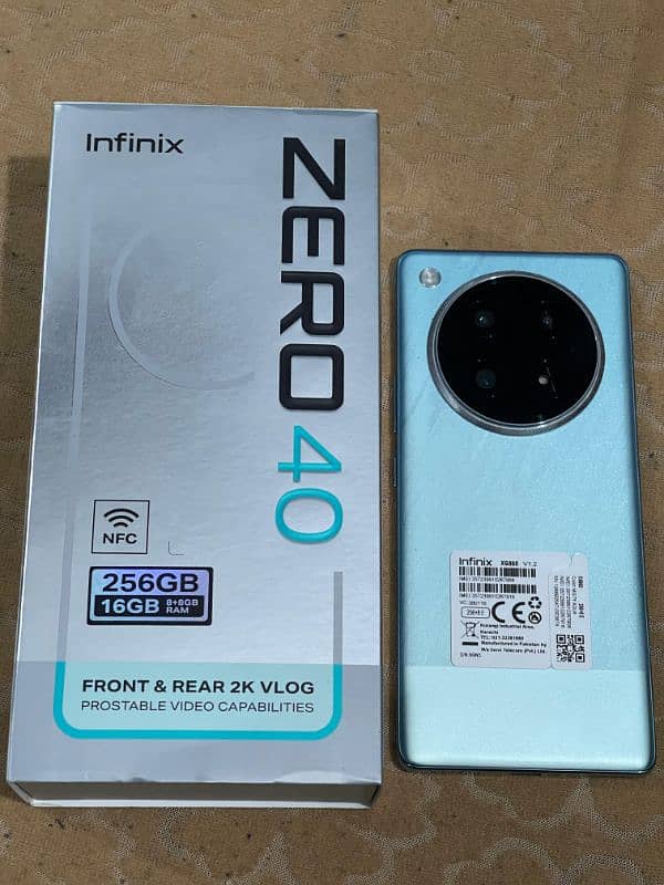 Infinix Zero 40 - 256 GB - 16 GB (8+8) - 2 months used 1