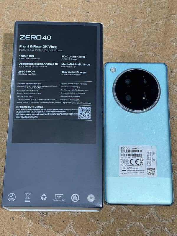 Infinix Zero 40 - 256 GB - 16 GB (8+8) - 2 months used 4