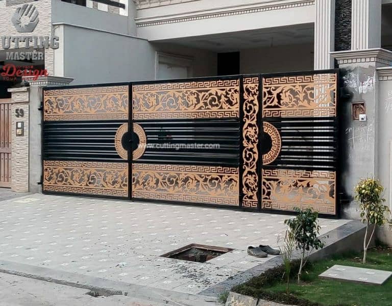 CNC gate,iron gate/windows,main gate,aluminum windowsglass,parkingshed 13