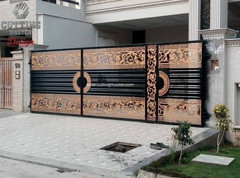 CNC gate,iron gate/windows,main gate,aluminum windowsglass,parkingshed 15