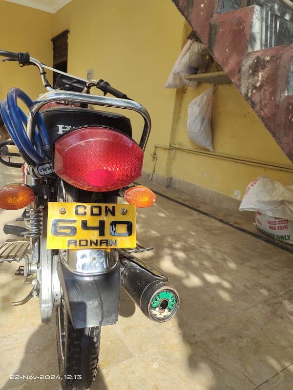 Honda 125 2021 model Islamabad number 5