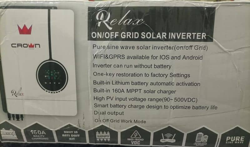 crown hybrid solar inverter 10.2kw (0304/49/39/900) 0