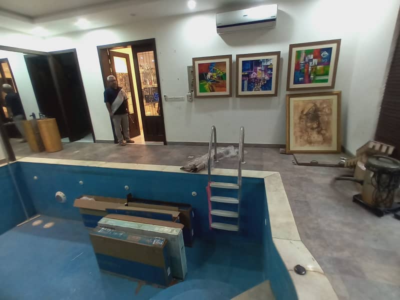 DHA Lahore 2 Kanal Faisal Rasool Design House Fully Furnished And Full Basement With Swimming Pool With 100% Original Pics Available For Sale 23