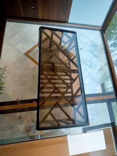 *urgent sale*wooden glass center table